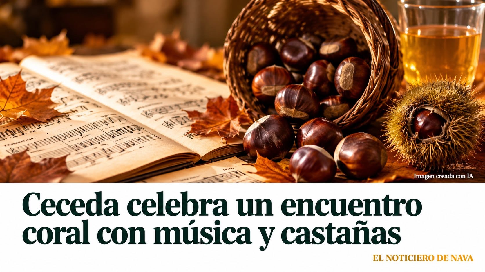 Ceceda se prepara para una tarde de música coral y castañas