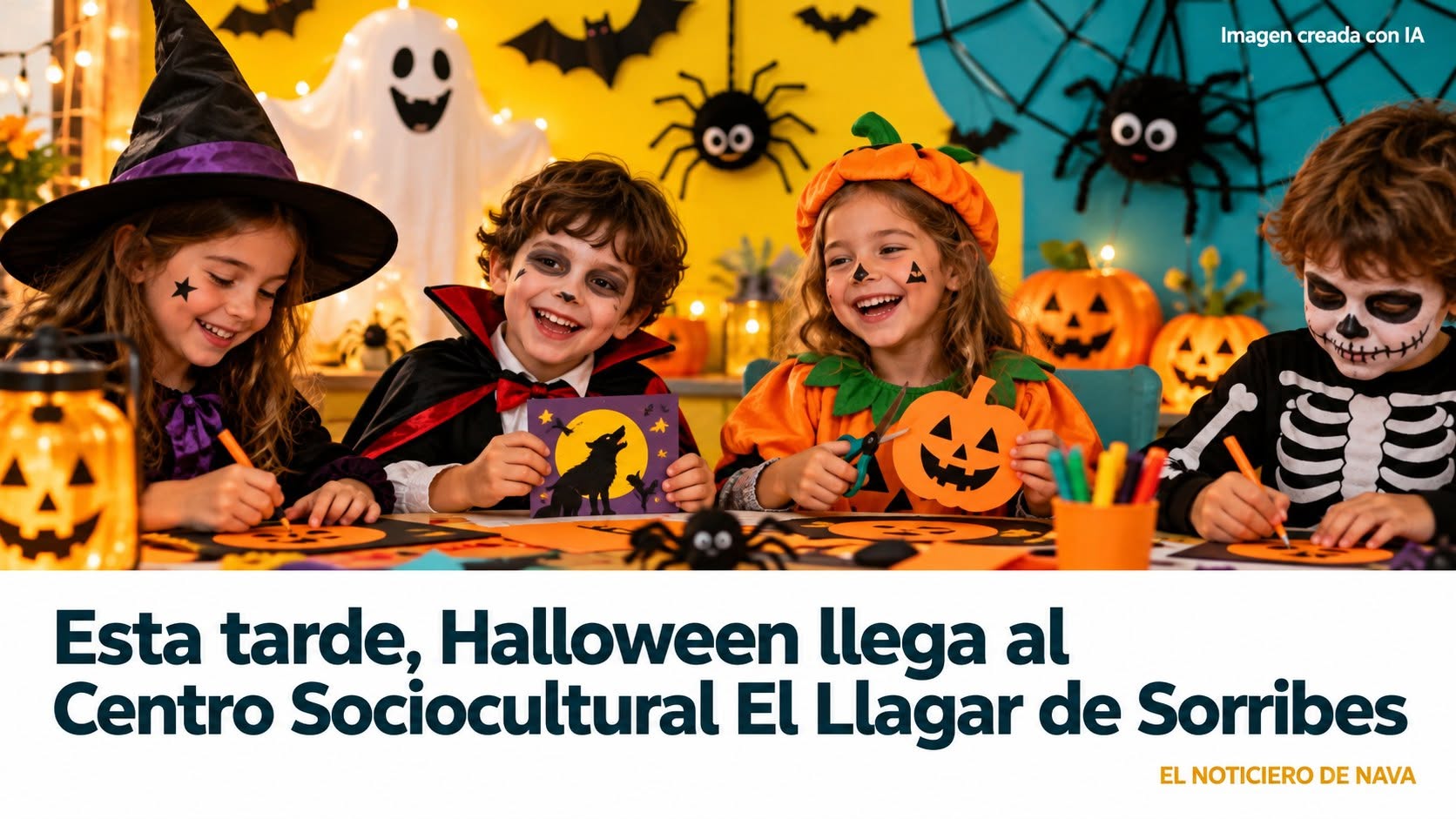 Esta tarde, Halloween llega al Centro Sociocultural El Llagar de Sorribes